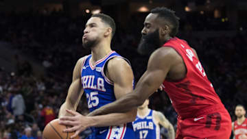 James Harden, Ben Simmons, Chicago Bulls Mandatory Credit: Bill Streicher-USA TODAY Sports