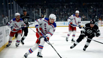 LOS ANGELES, CALIFORNIA - NOVEMBER 22: Kaapo Kakko #24 of the New York Rangersin the third period at Crypto.com Arena on November 22, 2022 in Los Angeles, California. (Photo by Ronald Martinez/Getty Images)
