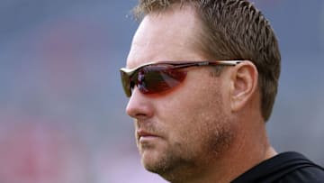 Hugh Freeze sent a terrifying message about his Auburn football QB room ahead of the team's A-Day spring game exhibition on April 8 (Photo by Jonathan Bachman/Getty Images)