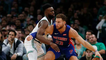 Detroit Pistons Blake Griffin. (Photo by Jessica Rinaldi/The Boston Globe via Getty Images)
