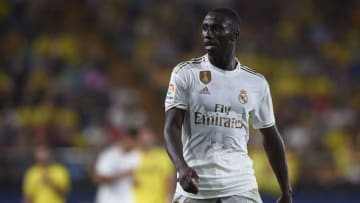 VILLAREAL, SPAIN - SEPTEMBER 01: Ferland Mendy of Real Madrid CF looks on during the Liga match between Villarreal CF and Real Madrid CF at Estadio de la Ceramica on September 01, 2019 in Villareal, Spain. (Photo by Quality Sport Images/Getty Images)