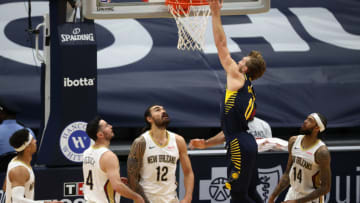 Steven Adams #12 of the New Orleans Pelicans . (Photo by Chris Graythen/Getty Images)