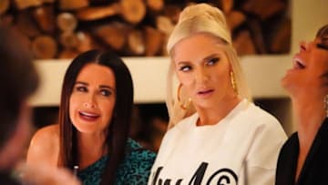 THE REAL HOUSEWIVES OF BEVERLY HILLS, Kyle Richards, Erika Girardi, Lisa Rinna (Photo by: Nicole Weingart/Bravo)