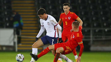 Gio Reyna, USMNT (Photo by GEOFF CADDICK / AFP) (Photo by GEOFF CADDICK/AFP via Getty Images)