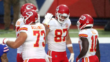 Travis Kelce #87 of the Kansas City Chiefs (Photo by Bryan M. Bennett/Getty Images)
