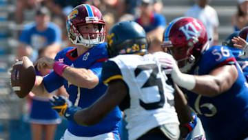 LAWRENCE, KS - SEPTEMBER 23: Peyton Bender