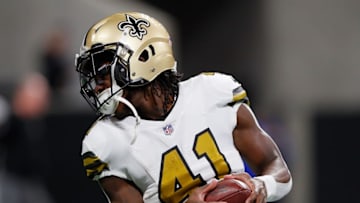 ATLANTA, GA - DECEMBER 07: Alvin Kamara