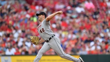 CINCINNATI, OH - JUNE 19: Matthew Boyd #48 of the Detroit Tigers pitches against the Cincinnati Reds at Great American Ball Park on June 19, 2018 in Cincinnati, Ohio. (Photo by Jamie Sabau/Getty Images)