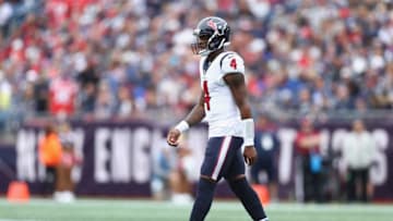 FOXBOROUGH, MA - SEPTEMBER 09: Deshaun Watson #4 of the Houston Texans (Photo by Maddie Meyer/Getty Images)