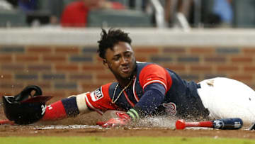 ATLANTA, GA - AUGUST 25: Second baseman Ozzie Albies