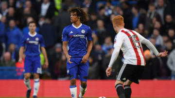 LONDON, ENGLAND - JANUARY 28: Nathan Ake of Chelsea in action during the Emirates FA Cup Fourth Round match between Chelsea and Brentford at Stamford Bridge on January 28, 2017 in London, England. (Photo by Darren Walsh/Chelsea FC via Getty Images)