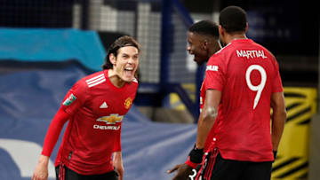 Edinson Cavani of Manchester United (Photo by Clive Brunskill/Getty Images)