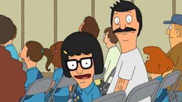 BOB'S BURGERS: Tina and Bob participate in the Thundergirls father-daughter cardboard boat race and Tina tries to hide her feelings about BobÕs terrible boat-building skills in the "Motor, She Boat" episode of BOBÕS BURGERS airing Sunday, Oct. 13 (9:00- 9:30 PM ET/PT) on FOX. BOB'S BURGERSª and © 2019 TCFFC ALL RIGHTS RESERVED. CR: FOX