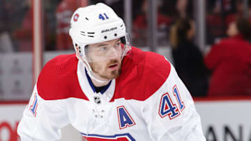 OTTAWA, ON - DECEMBER 6: Paul Byron #41 of the Montreal Canadiens looks on during a stoppage in play in a game against the Ottawa Senators at Canadian Tire Centre on December 6, 2018 in Ottawa, Ontario, Canada. (Photo by Jana Chytilova/Freestyle Photography/Getty Images)