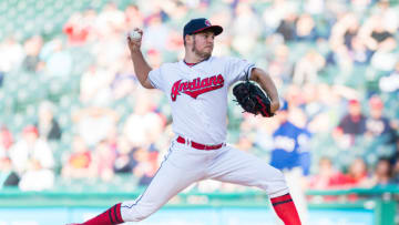 CLEVELAND, OH - APRIL 30: Starting pitcher Trevor Bauer #47 of the Cleveland Indians pitches during the first inning against the Texas Rangers at Progressive Field on April 30, 2018 in Cleveland, Ohio. (Photo by Jason Miller/Getty Images)