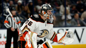 John Gibson #36 of the Anaheim Ducks (Photo by Kirk Irwin/Getty Images)