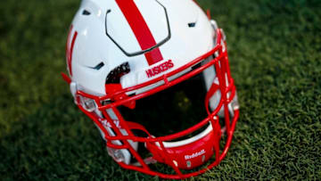 CHAMPAIGN, IL - SEPTEMBER 29: General view of a Nebraska Cornhuskers helmet is seen before the game against the Illinois Fighting Illini at Memorial Stadium on September 29, 2017 in Champaign, Illinois. (Photo by Michael Hickey/Getty Images)