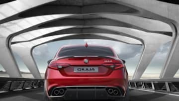 Watch Bridge To Gantry Chase An Alfa Romeo Giulia