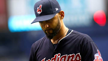 ST. PETERSBURG, FL - AUGUST 10: Pitcher Danny Salazar