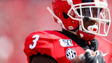 Zamir White #3 of the Georgia Bulldogs (Photo by Carmen Mandato/Getty Images)