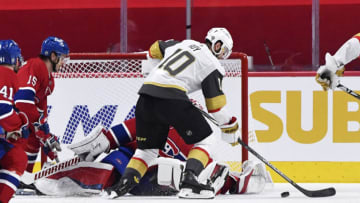 Golden Knights forward Nicolas Roy. (Eric Bolte-USA TODAY Sports)