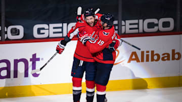 Tom Wilson, Nicklas Backstrom, Washington Capitals Mandatory Credit: Scott Taetsch-USA TODAY Sports