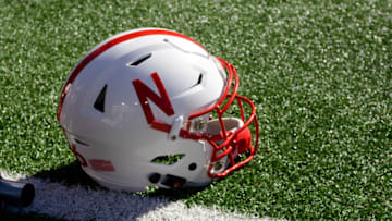 September 10 2016: A Nebraska Cornhuskers helmet rests on the field during the 52-17 Nebraska Cornhuskers victory over the Wyoming Cowboys at Memorial Stadium in Lincoln, Neb. (Photo by Josh Wolfe/Icon Sportswire via Getty Images)