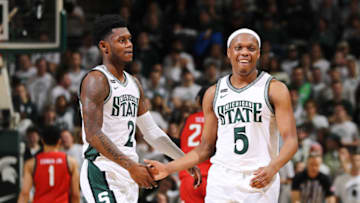 Cassius Winston and Rocket Watts, Michigan State basketball (Photo by Rey Del Rio/Getty Images)