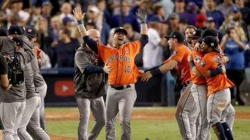 LOS ANGELES, CA - NOVEMBER 01: Yuli Gurriel