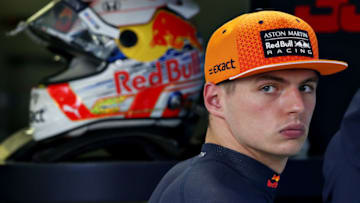 MONZA, ITALY - SEPTEMBER 06: Max Verstappen of Netherlands and Red Bull Racing looks on in the garage during practice for the F1 Grand Prix of Italy at Autodromo di Monza on September 06, 2019 in Monza, Italy. (Photo by Charles Coates/Getty Images)