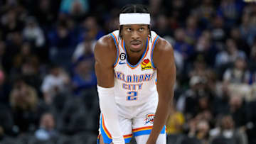 Shai Gilgeous-Alexander #2 of the Oklahoma City Thunder (Photo by Thearon W. Henderson/Getty Images)