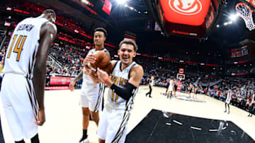 Trae Young #11 of the Atlanta Hawks (Photo by Scott Cunningham/NBAE via Getty Images)