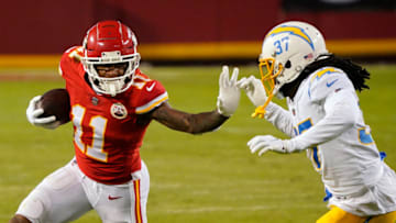 Kansas City Chiefs wide receiver Demarcus Robinson (11) - Mandatory Credit: Jay Biggerstaff-USA TODAY Sports