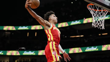 Atlanta Hawks, Jalen Johnson. Mandatory Credit: Dale Zanine-USA TODAY Sports