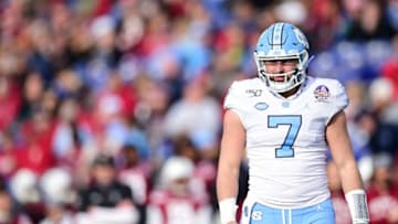 Sam Howell, North Carolina football (Photo by Patrick McDermott/Getty Images)