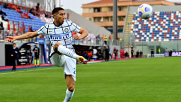 Bayern Munich is reportedly interested in Inter Milan defender Achraf Hakimi. (Photo by GIOVANNI ISOLINO/AFP via Getty Images)