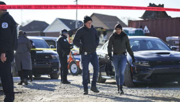 CHICAGO P.D. -- "Center Mass" Episode 714 -- Pictured: (l-r) Jason Beghe as Hank Voight, Lisseth Chavez as Vanessa Rojas -- (Photo by: Parrish Lewis/NBC)