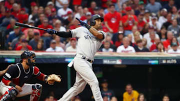 CLEVELAND, OH - OCTOBER 06: Aaron Hicks