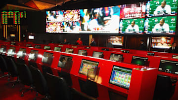 LAS VEGAS, NV - NOVEMBER 29: Atmosphere at the new Cantor Gaming sports book at the Silverton Casino Lodge on November 29, 2012 in Las Vegas, Nevada. (Photo by Bryan Steffy/WireImage)