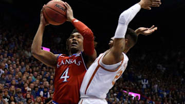 LAWRENCE, KS - FEBRUARY 26: Devonte' Graham