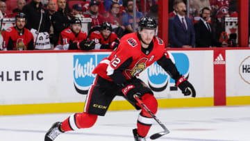 OTTAWA, ON - JANUARY 11: Thomas Chabot #72 of the Ottawa Senators skates against the Montreal Canadiens at Canadian Tire Centre on January 11, 2020 in Ottawa, Ontario, Canada. (Photo by Jana Chytilova/Freestyle Photography/Getty Images)