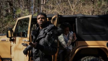 Tom Swift -- “…And the 4b Curl” -- Image Number: TS102b_0046r -- Pictured (L-R): Tian Richards as Tom Swift and Ashleigh Murray as Zenzie -- Photo: Danny Delgado/The CW -- © 2022 The CW Network, LLC. All Rights Reserved.