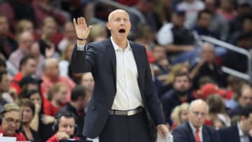 Chris Mack the head coach of the Louisville Cardinals (Photo by Andy Lyons/Getty Images)
