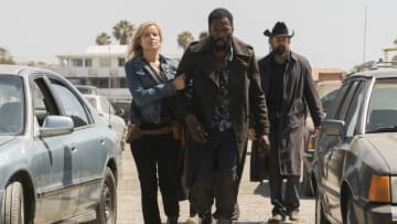 Kim Dickens as Madison Clark, Colman Domingo as Victor Strand - Fear the Walking Dead _ Season 3, Episode 10 - Photo Credit: Richard Foreman, Jr/AMC