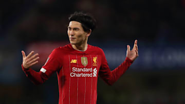 Liverpool, Takumi Minamino (Photo by James Williamson - AMA/Getty Images)