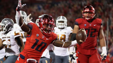 TUCSON, AZ - NOVEMBER 25: Wide receiver Samajie Grant