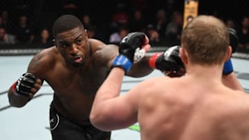 OTTAWA, ON - MAY 04: (L-R) Walt Harris punches Serghei Spivac of Moldova in their heavyweight bout during the UFC Fight Night event at Canadian Tire Centre on May 4, 2019 in Ottawa, Ontario, Canada. (Photo by Jeff Bottari/Zuffa LLC/Zuffa LLC via Getty Images)