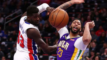 DETROIT, MI - FEBRUARY 12: James Ennis III #33 of the Detroit Pistons (Photo by Gregory Shamus/Getty Images)