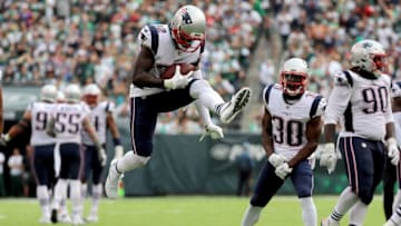 EAST RUTHERFORD, NJ - OCTOBER 15: Devin McCourty