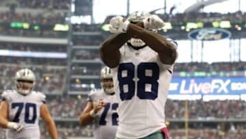 Dallas Cowboys wide receiver Dez Bryant beat Seattle Seahawks cornerback Richard Sherman in the second quarter of Sunday's game Mandatory Credit: Matthew Emmons-USA TODAY Sports